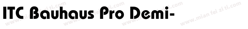 ITC Bauhaus Pro Demi字体转换
